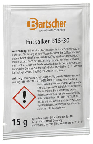 odkamieniacz B15-30 do ekspresów do kawy; biały; 30 sztuka / opakowanie