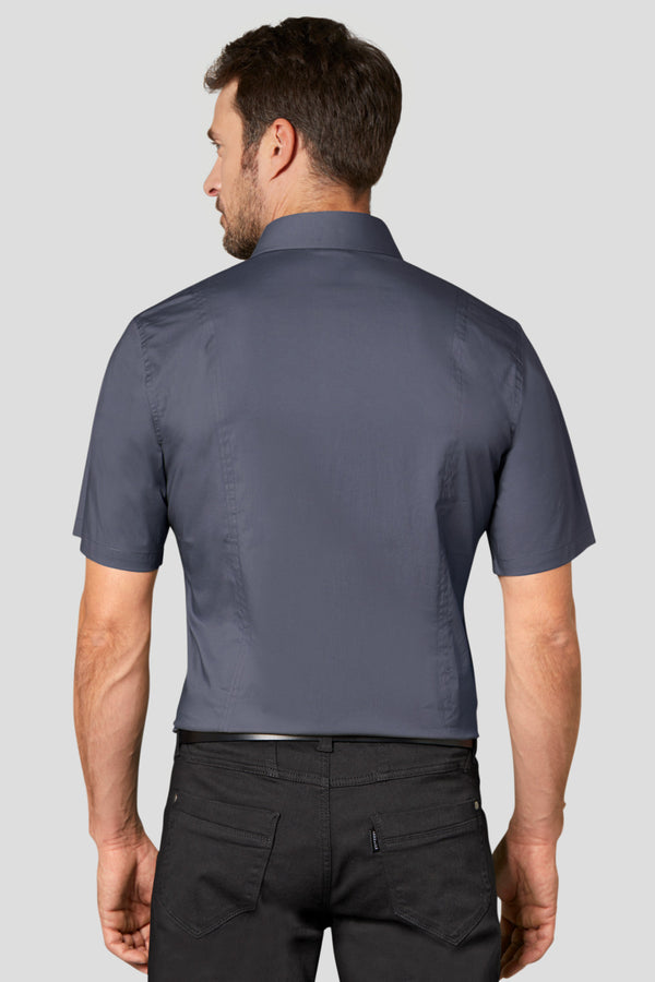 koszula męska Bruce krótki rękaw; Kleidergröße 41/42; grafit