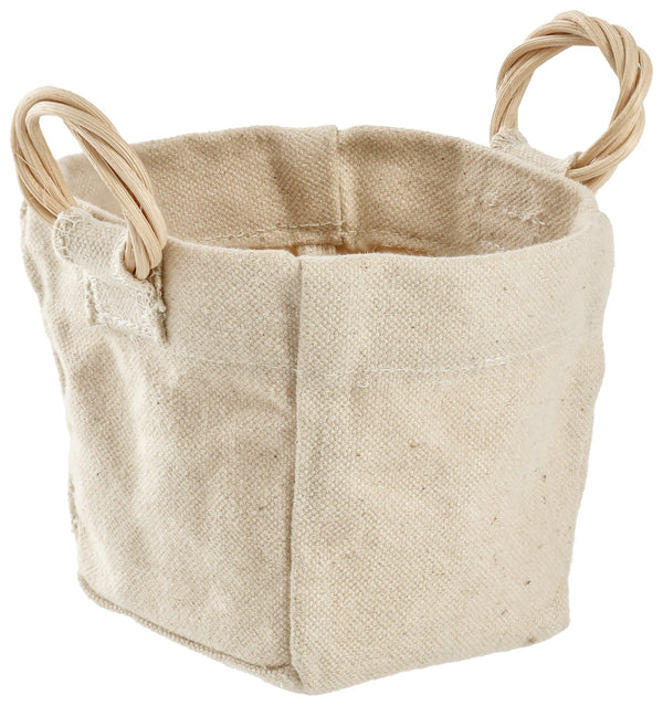 Deko-Körbchen Abbe; 10x10x10 cm (DxSxW); naturalny; kwadrat