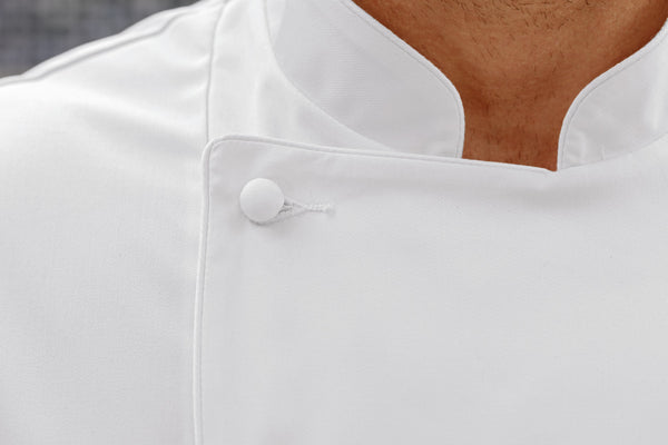 bluza kucharska męska Premium Chef guziki materiałowe długi rękaw; Kleidergröße 64; biały