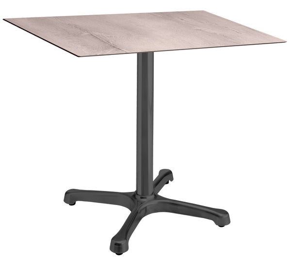 stół na zewnątrz Lift vintage biały; 68x68x72 cm (DxSxW); Platte biały vintage, stelaż antracyt; prostokątny