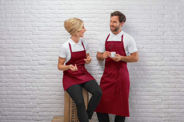 fartuszek Taras kolorowy 64x100 cm; 64x100 cm (DxS); bordo