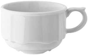 filiżanka do kawy Amely; 200ml, 8.5x5.7 cm (ØxW); biały; okrągły; 6 sztuka / opakowanie