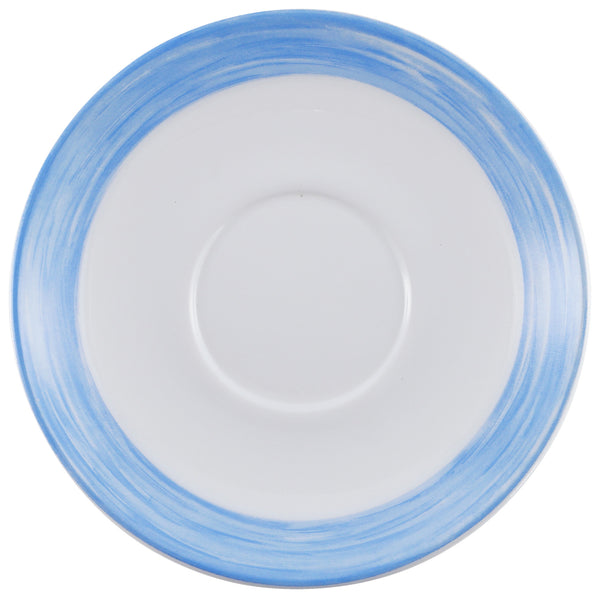 spodek do filiżanki do kawy Brush; 14 cm (Ø); niebieski; okrągły; 6 sztuka / opakowanie