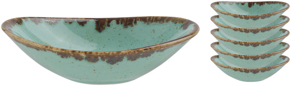 miseczka Sidina owalna; 75ml, 11x7x2.7 cm (DxSxW); turkusowy; owalny; 6 sztuka / opakowanie
