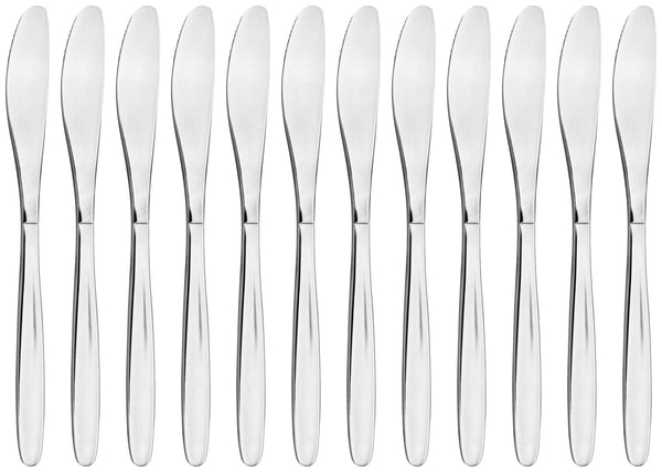 nóż stołowy Basic; 21.2 cm (D); srebro, Griff srebro; 12 sztuka / opakowanie