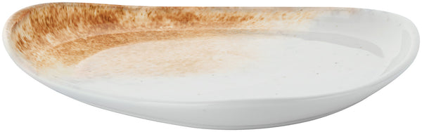 talerz płaski Purior; 18.5x17x2.5 cm (DxSxW); biały/brązowy; prostokątny; 6 sztuka / opakowanie