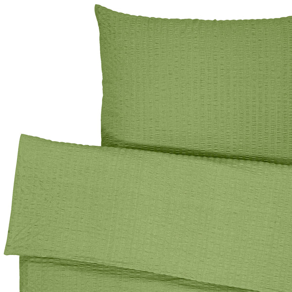 pościel Mallorca zakładka hotelowa; 135x200 cm (SxD), 80x80 cm (DxS); zielony