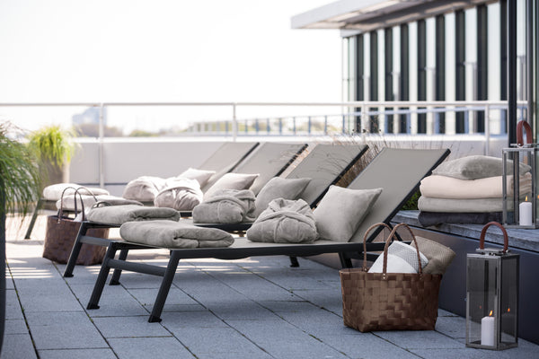 leżanka Tailor; 208x59x34 cm (DxSxW); siedzisko taupe, stelaż antracyt