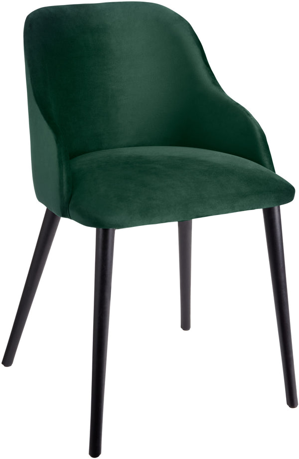 krzesło Almonda; 54x64x77.5 cm (SxGxW); siedzisko jodła zielona, stelaż czarny