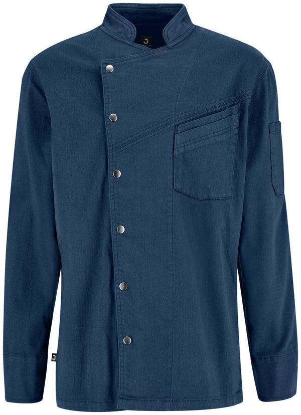 bluza kucharska męska Leo; Kleidergröße 48; niebieski