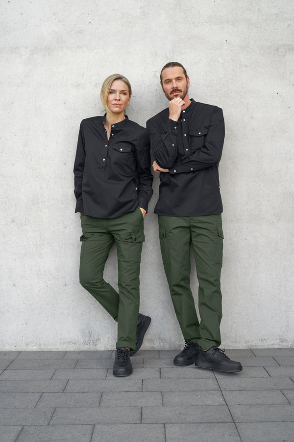 Damenkochshirt Luca; Kleidergröße 40; czarny