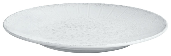talerz płaski Caju bez rantu; 25 cm (Ø); biały/szary; okrągły; 6 sztuka / opakowanie