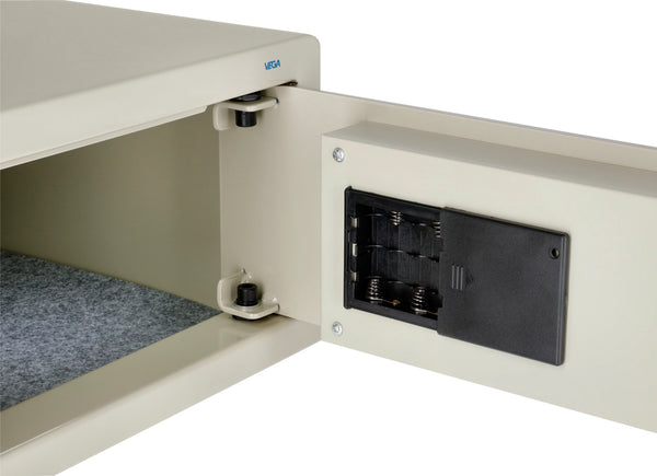 sejf pokojowy Lock; 40x19.6x42.8 cm (SxWxG); szary