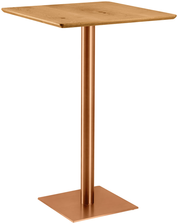 podstawa stołu wysokiego Orio; 42x42x108 cm (SxDxW); miedź; kwadrat