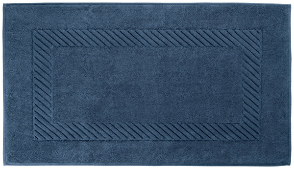 mata łazienkowa Valencia gładka; 50x90 cm (SxD); ciemny niebieski