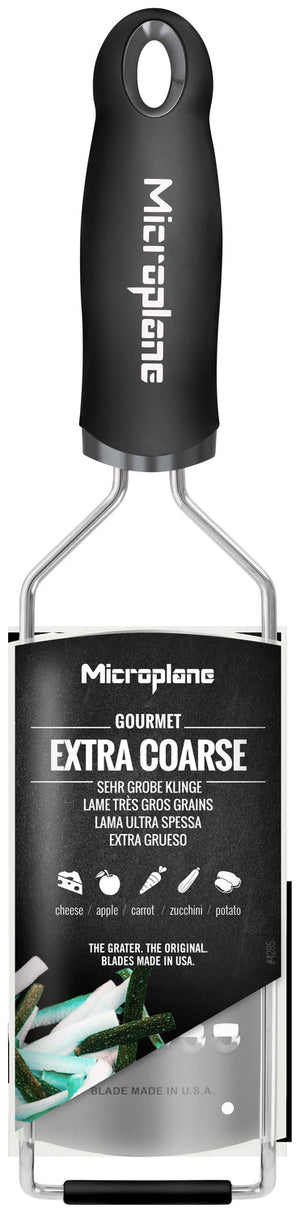 Gourmet-Reibe Extra-Coarse; 31.5x7.5x3 cm (DxSxW); czarny