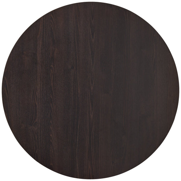 blat Maliana okrągły; 100 cm (Ø); dąb/wenge; okrągły