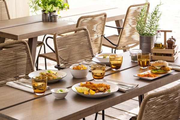 talerz płaski Fungio; 17 cm (Ø); biały/czarny; okrągły; 6 sztuka / opakowanie