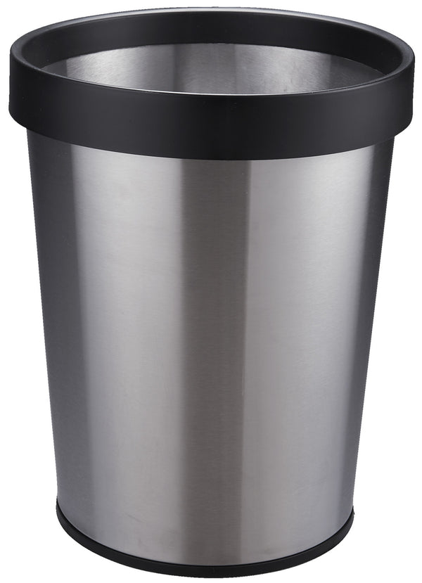 kosz na odpady Shermer; 12000ml, 25.5x32.2 cm (ØxW); srebro; stożkowy