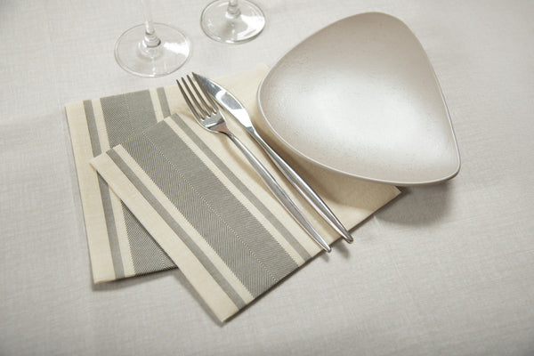 Serviette Auris Airlaid; 40x40 cm (SxD); -/szary; 50 sztuka / opakowanie