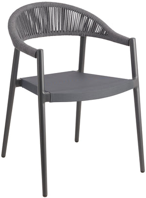 krzesło Amelia z podłokietnikami; 59x56x78.5 cm (SxGxW); antracyt; 2 sztuka / opakowanie