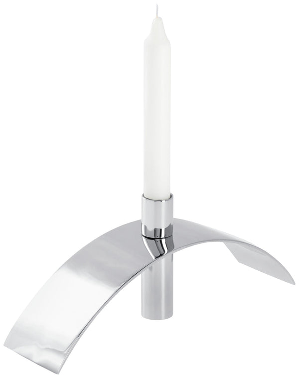 świecznik Aagie; 25.6x6.5x10 cm (DxSxW); srebro