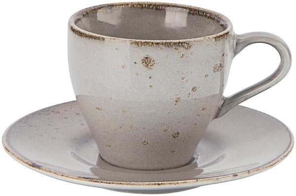 spodek do filiżanki do espresso Palana; 12.4 cm (Ø); szary; okrągły; 6 sztuka / opakowanie