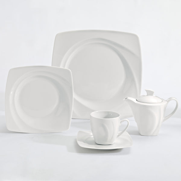 miseczka Vilano; 400ml, 14.5x14.5x6 cm (DxSxW); biały; kwadrat; 6 sztuka / opakowanie