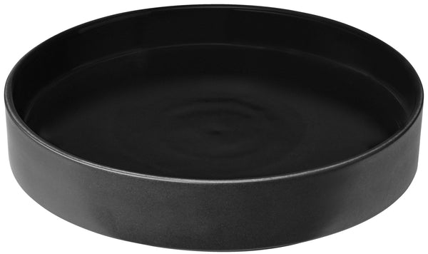 talerz z wysokim rantem Skady matowy; 750ml, 20.5x4 cm (ØxW); czarny; okrągły; 4 sztuka / opakowanie