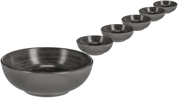 miska Etana; 280ml, 13x4.5 cm (ØxW); szary; okrągły; 6 sztuka / opakowanie