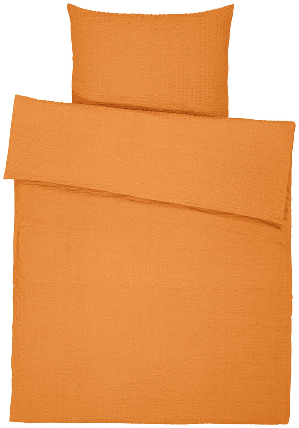 pościel Mallorca zakładka hotelowa; 140x200 cm (SxD), 70x90 cm (DxS); pomarańczowy