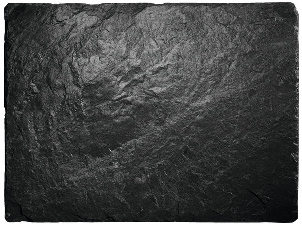 taca z łupka naturalnego Patara prostokątna bez uchwytu; 30x25x0.5 cm (DxSxW); czarny; prostokątny; 2 sztuka / opakowanie