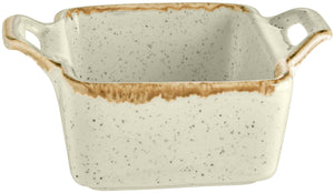 miseczka Sidina kwadratowa z uchwytem; 80ml, 7x7x3.5 cm (DxSxW); beżowy; kwadrat; 6 sztuka / opakowanie