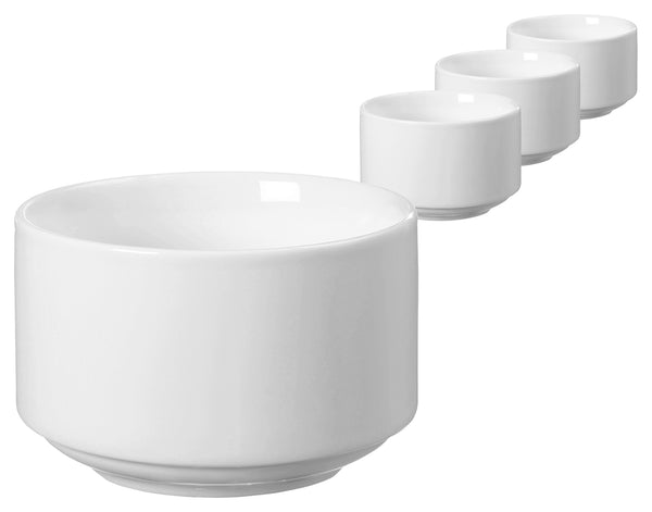 miseczka Base okrągła; 300ml, 10.3x6 cm (ØxW); biały; okrągły; 4 sztuka / opakowanie