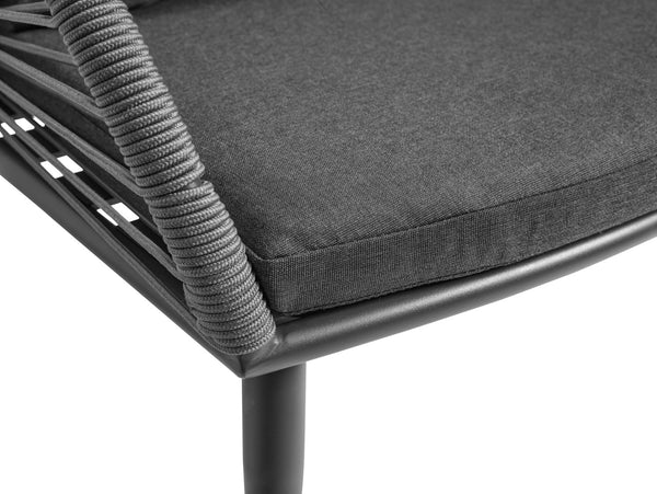 krzesło Alcamo; 58x64x82 cm (SxGxW); antracyt; 2 sztuka / opakowanie