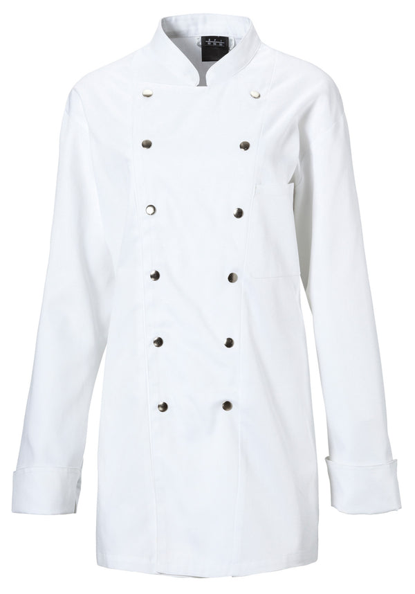 bluza kucharska damska Lucia długi rękaw; Kleidergröße 56; biały