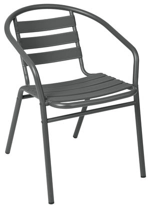krzesło Malvena z podłokietnikami; 52x59x72 cm (SxGxW); antracyt; 4 sztuka / opakowanie