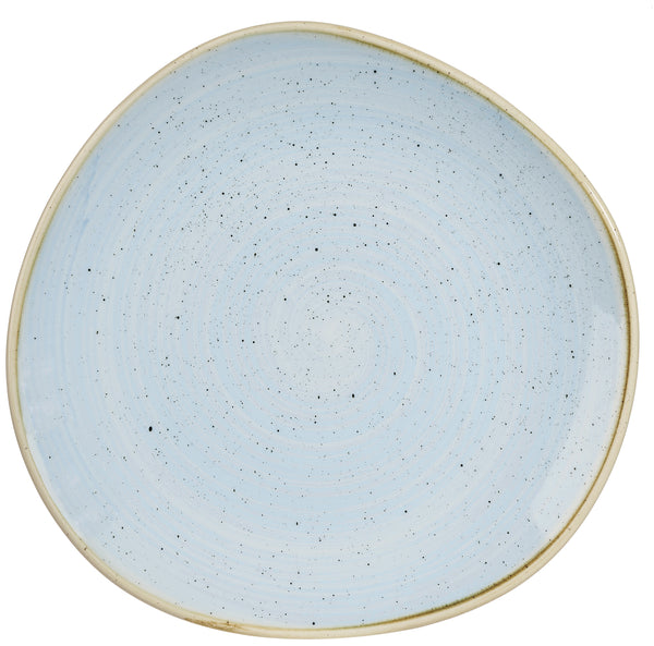 talerz Stonecast Duck Egg organiczny; 28.6 cm (S); jasny niebieski/brązowy; organiczny; 12 sztuka / opakowanie