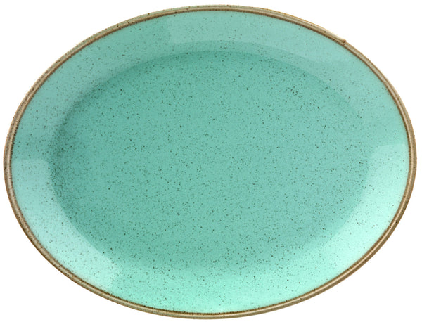 półmisek Sidina owalny; 31x23.5x3.1 cm (DxSxW); turkusowy; owalny; 6 sztuka / opakowanie