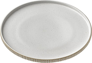 Teller flach rund hoher Rand Nara Relief weiß 27cm; 27x2.5 cm (ØxW); biały; okrągły; 6 sztuka / opakowanie