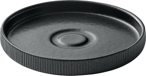 Untertasse rund Nara Relief schwarz 15cm; 15x2.5 cm (ØxW); czarny; okrągły; 6 sztuka / opakowanie