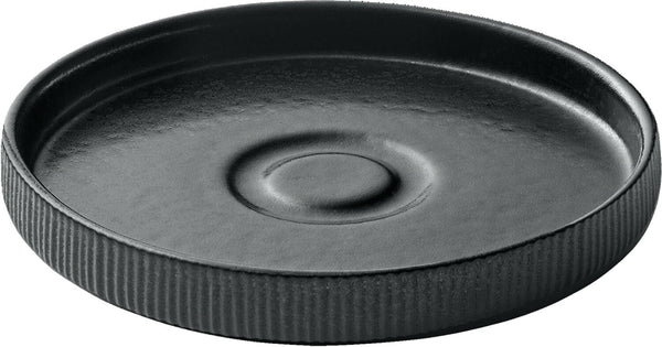 Untertasse rund Nara Relief schwarz 15cm; 15x2.5 cm (ØxW); czarny; okrągły; 6 sztuka / opakowanie