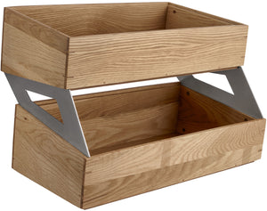 pojemnik bufetowy Badou; 55.9x35.2x18.3 cm (DxSxW); dąb