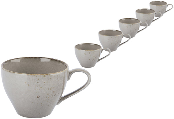filiżanka do kawy Palana; 240ml, 9.3x6.8 cm (ØxW); szary; 6 sztuka / opakowanie