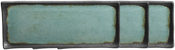 półmisek Dearborn z rantem; Größe GN 1.5/4, 39.7x16.2x2 cm (DxSxW); turkusowy; prostokątny; 3 sztuka / opakowanie