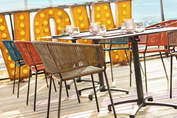 Stuhl Samo; 62x58x78 cm (SxGxW); siedzisko beżowy, stelaż czarny; 2 sztuka / opakowanie