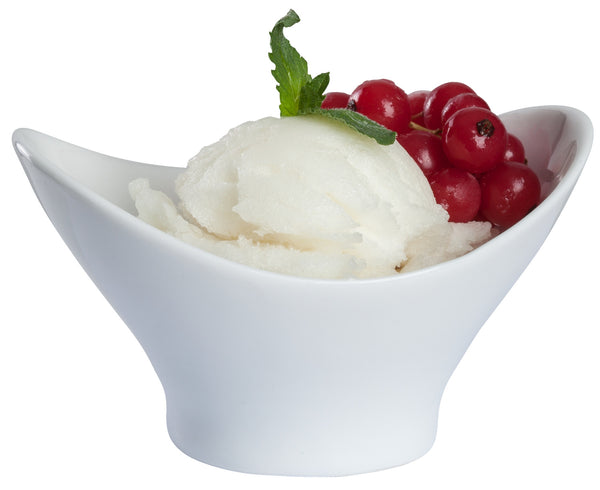 mini porcelana Vis opak. 50 sztuk; 70ml, 10.1x8x5.8 cm (DxSxW); biały; 50 sztuka / opakowanie