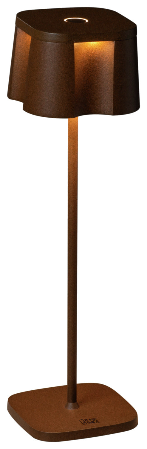 LED Tischleuchte Nice; 10x36 cm (ØxW); rdzawy brąz