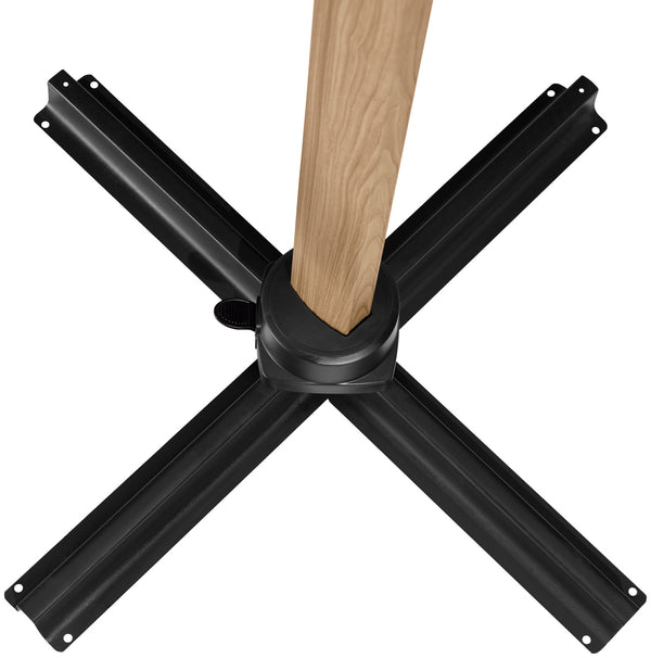 parasol rzymski Terrado; 300x400x275 cm (DxSxW); antracyt/brązowy; prostokątny